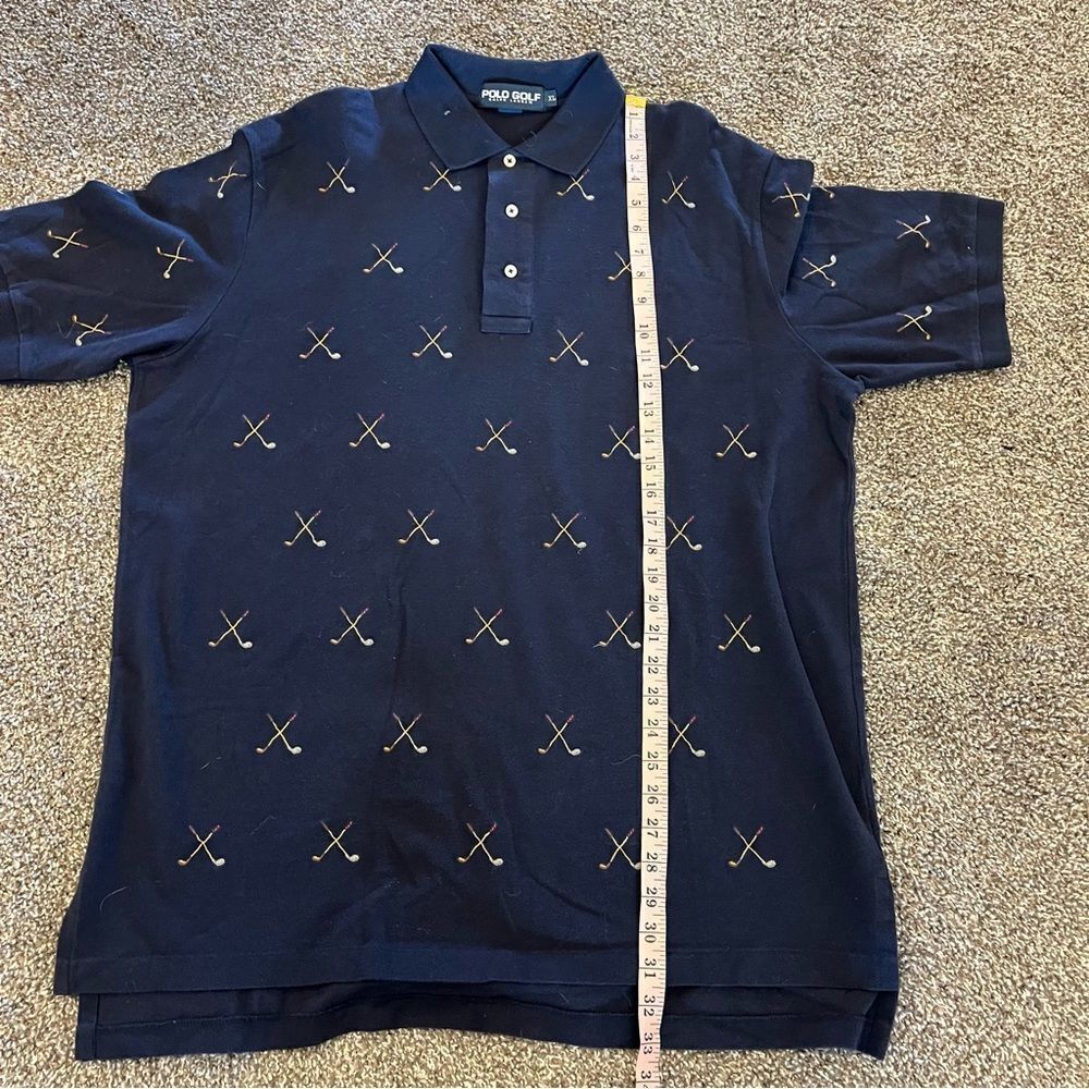 Vintage Polo Golf Ralph Lauren embroidered golf club polo XL - Picture 11 of 11